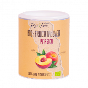 Bio-Fruchtpulver Pfirsich