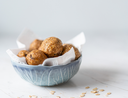 Schoko Protein Balls mit Granola Creme