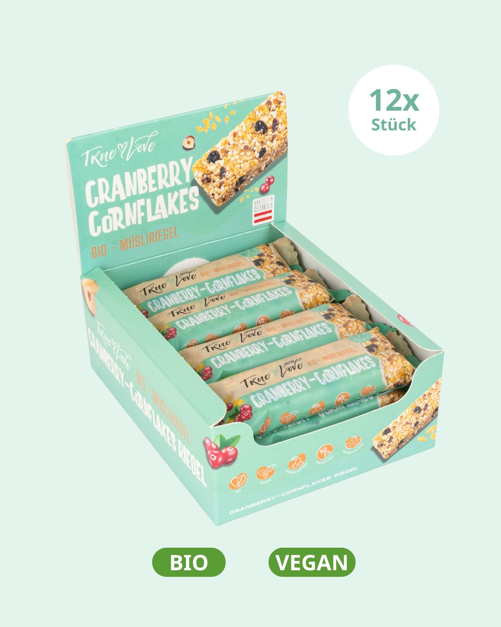 Cranberry-Cornflakes Riegel